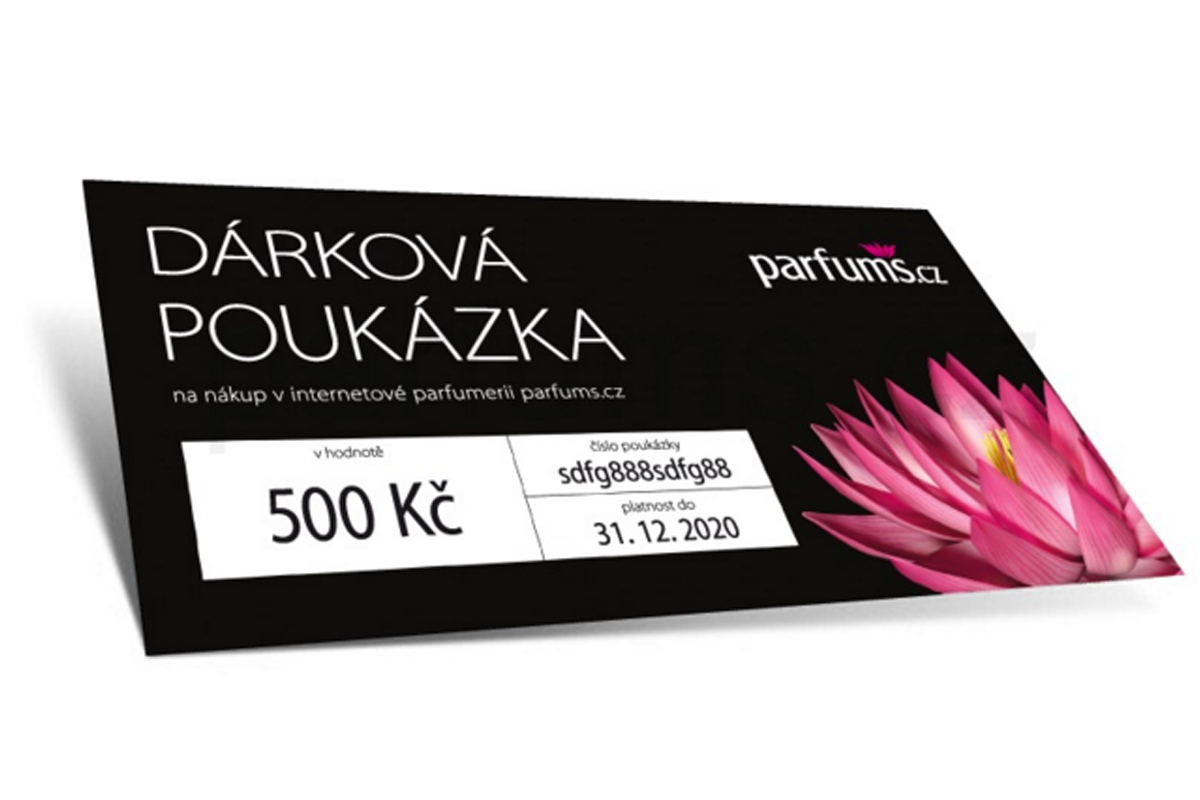 Nákup v Parfums.cz v hodnotě 500 kč